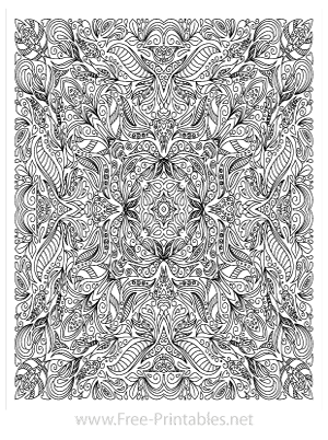 Adult Coloring Page 12 (Portrait)