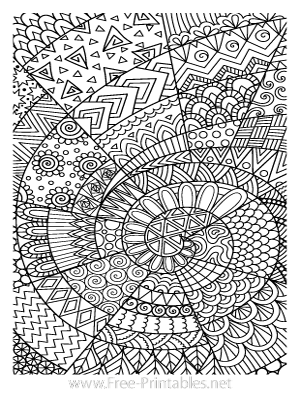 Adult Coloring Page 13 (Portrait)