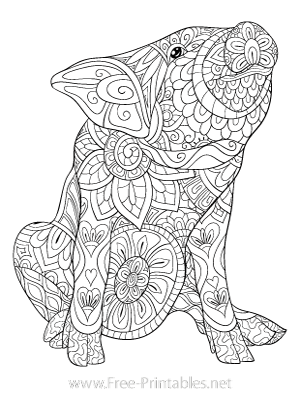 Adult Coloring Page 18 (Portrait)