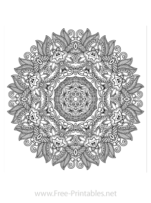 Adult Coloring Page 21 (Portrait)