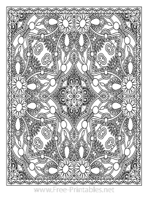 Adult Coloring Page 23 (Portrait)