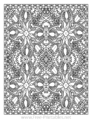 Adult Coloring Page 25 (Portrait)