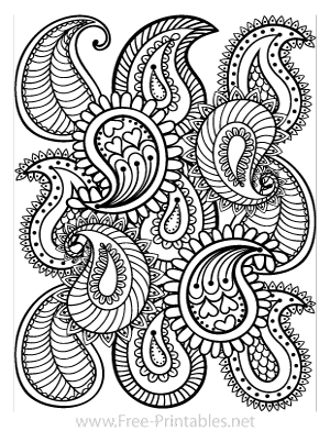 Adult Coloring Page 6 (Portrait)