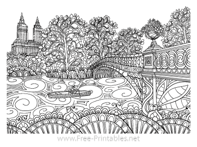 Adult Coloring Page 8 (Landscape)