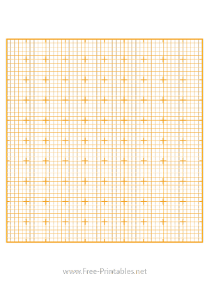 Free Printable Graph Paper 10 - Orange