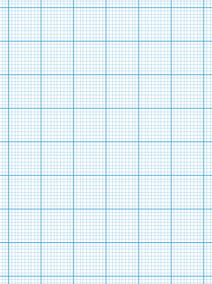 Free Printable Graph Paper 5 - Blue