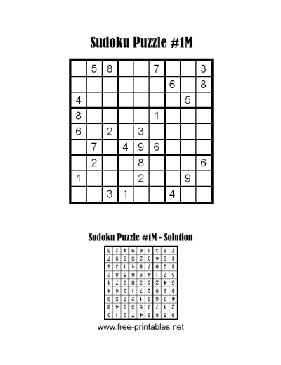 Medium Sudoku Puzzle One