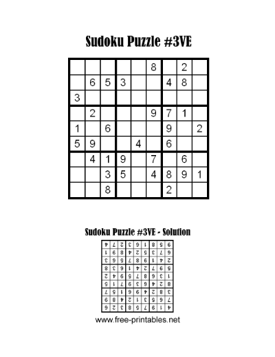 Very Easy Sudoku Puzzle Three