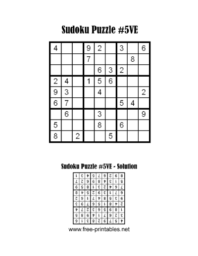 Very Easy Sudoku Puzzle Five