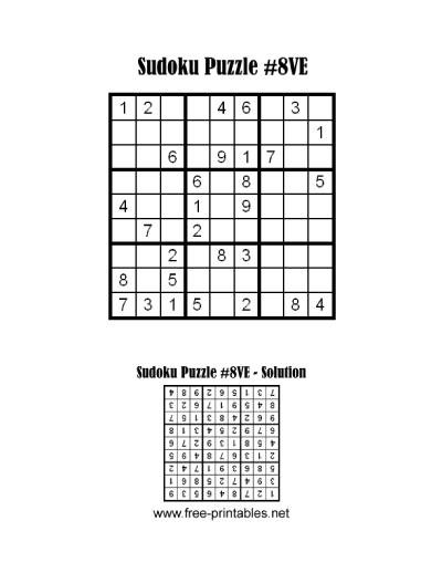 Very Easy Sudoku Puzzle Eight