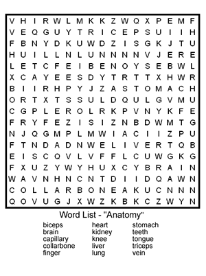 Medium Word Search Puzzles